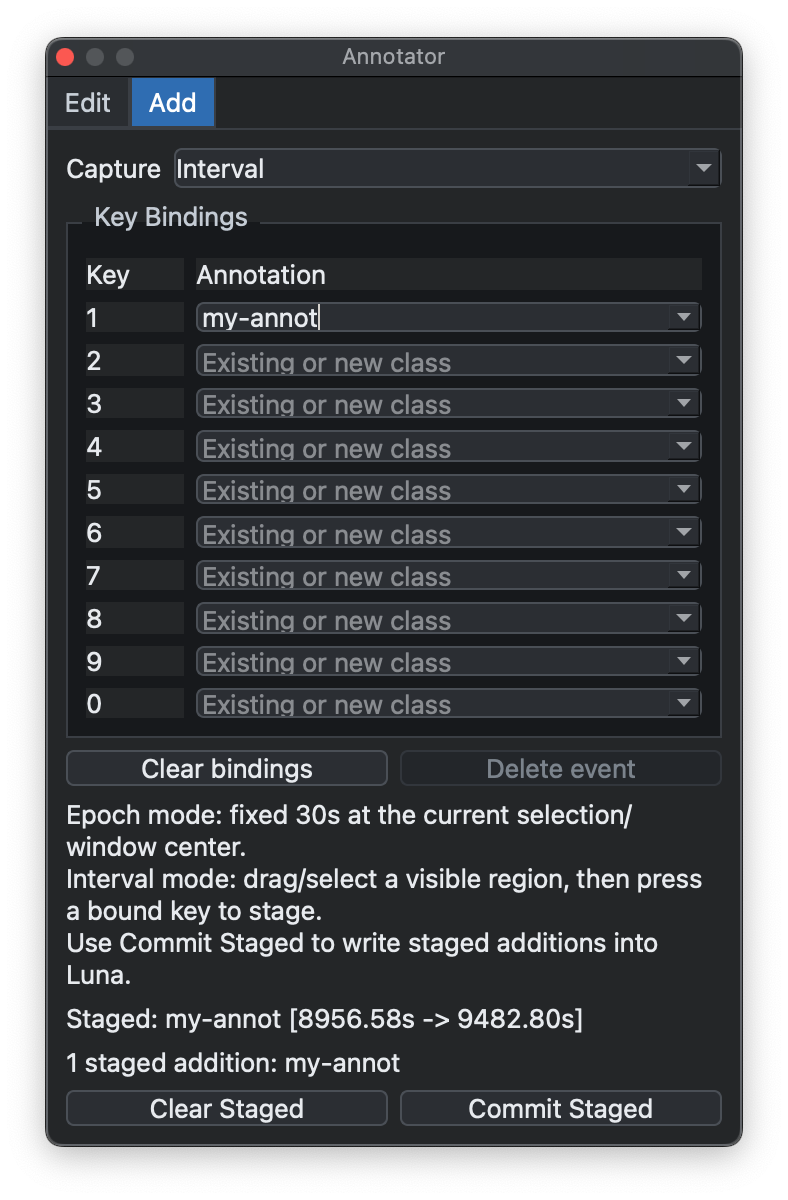 Staged annotation addition