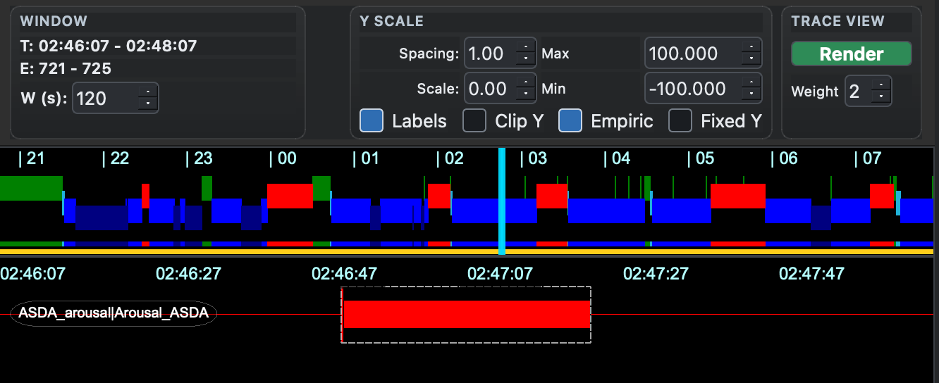 Annotation jump window set to 120 seconds